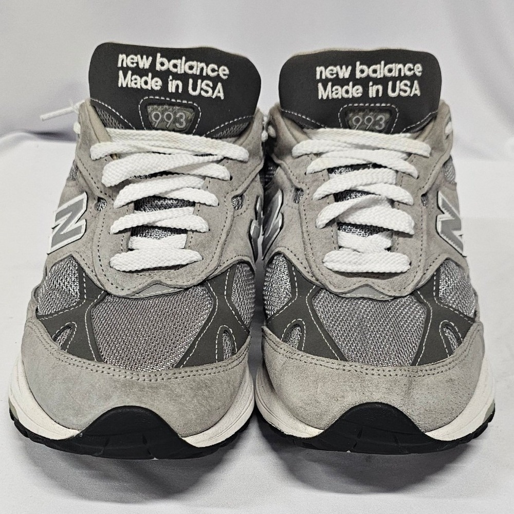 New Balance 993 Made in USA‎ Grey Silver Running Shoes MR993GL Mens 12 D